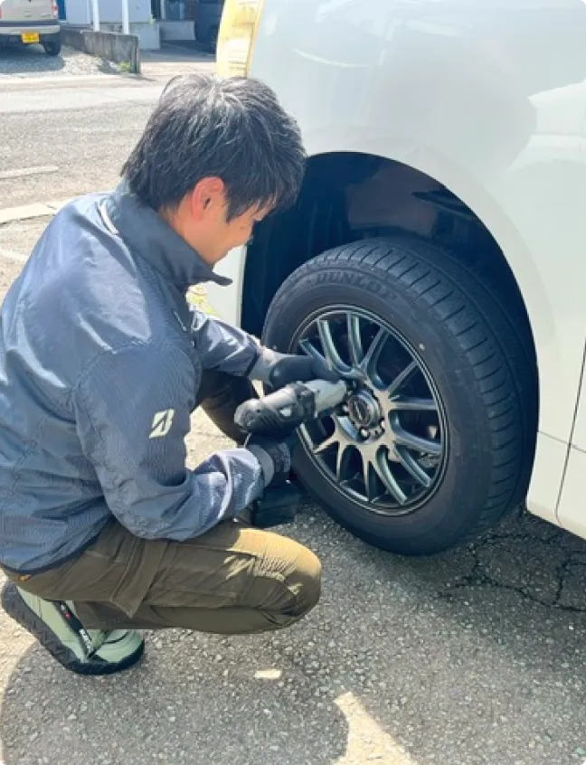 いつものお店だから、車の事でも気軽に頼れる。